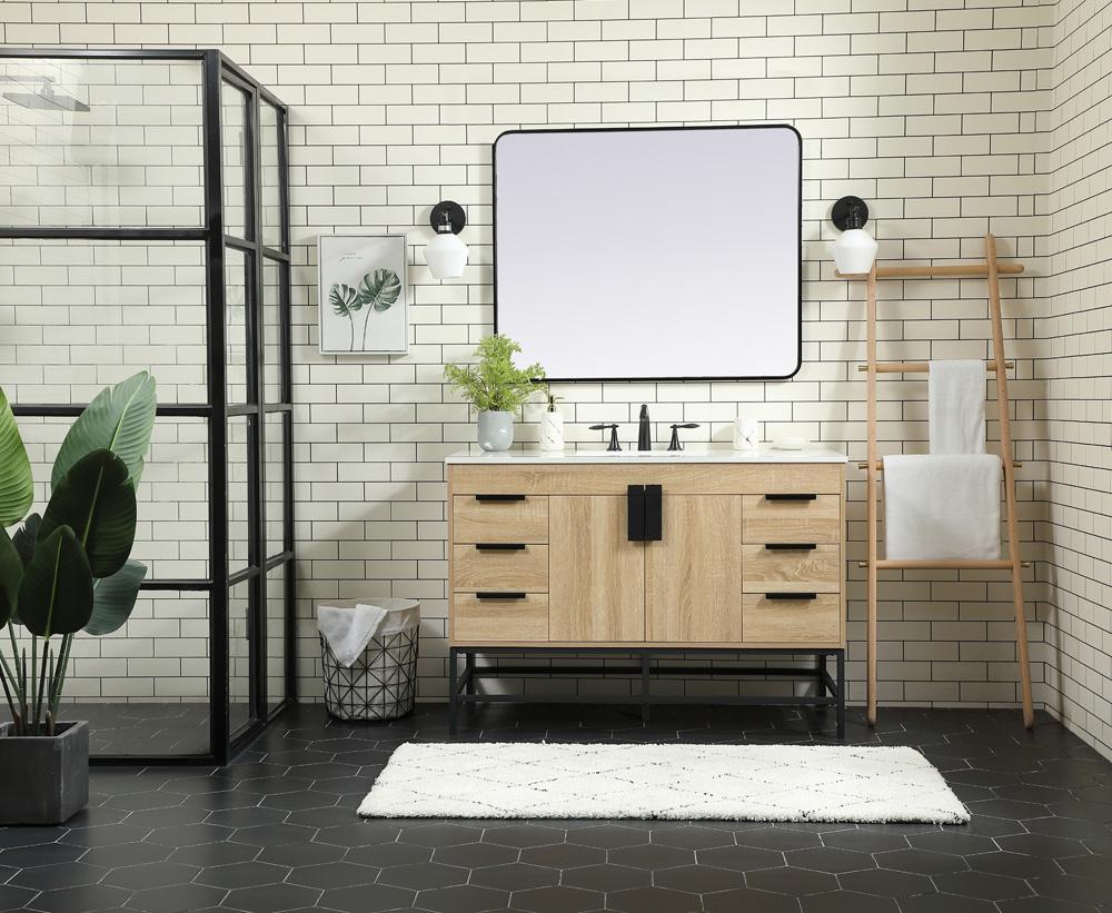 Elegant Furniture & Lighting - Eugene 48 inch Single bathroom vanity in mango wood - VF488W48MW veiw 5