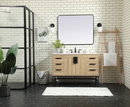 Elegant Furniture & Lighting - Eugene 48 inch Single bathroom vanity in mango wood - VF488W48MW veiw 5