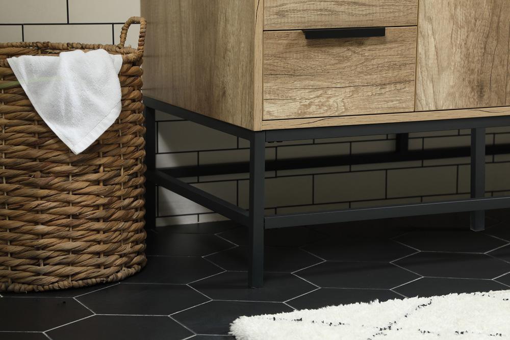 Elegant Furniture & Lighting - Eugene 48 inch Single bathroom vanity in natural oak - VF488W48NT veiw 7