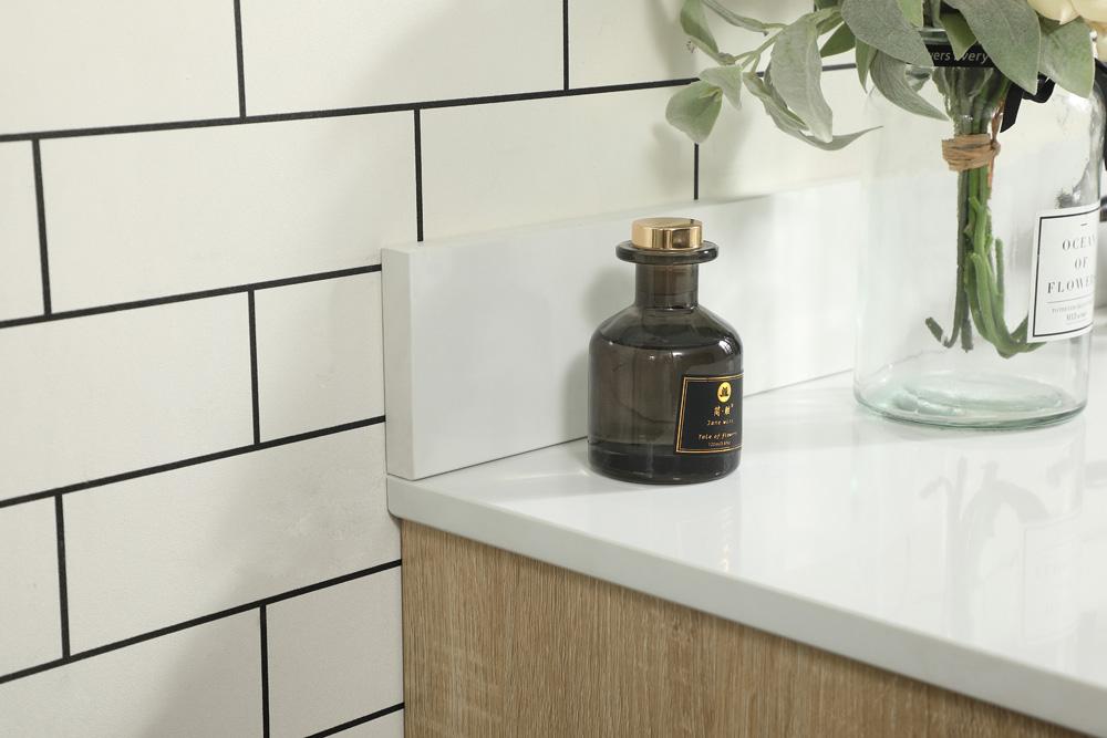 Elegant Furniture & Lighting - Eugene 48 inch Single bathroom vanity in mango wood with backsplash - VF488W48MW-BS veiw 6