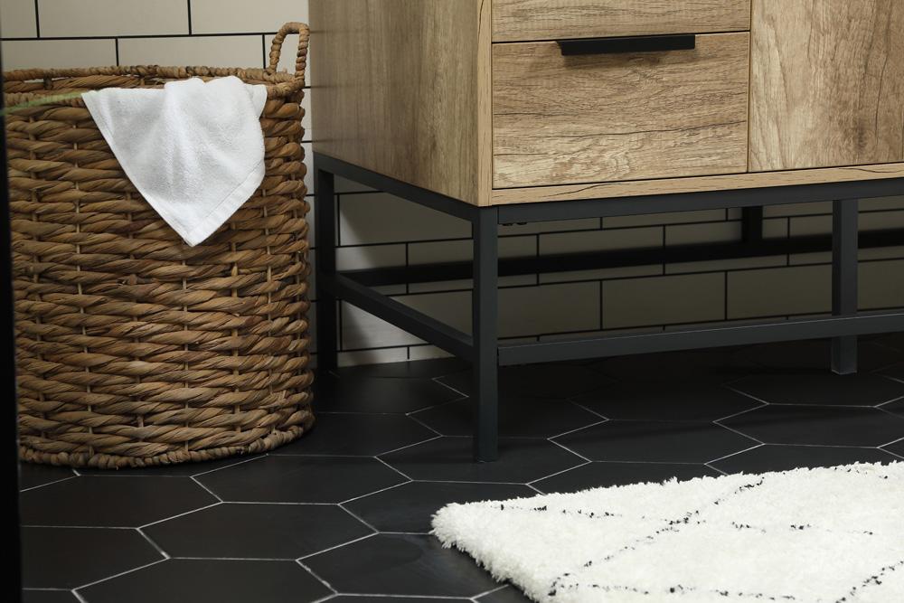 Elegant Furniture & Lighting - Eugene 48 inch Single bathroom vanity in natural oak with backsplash - VF488W48NT-BS veiw 7