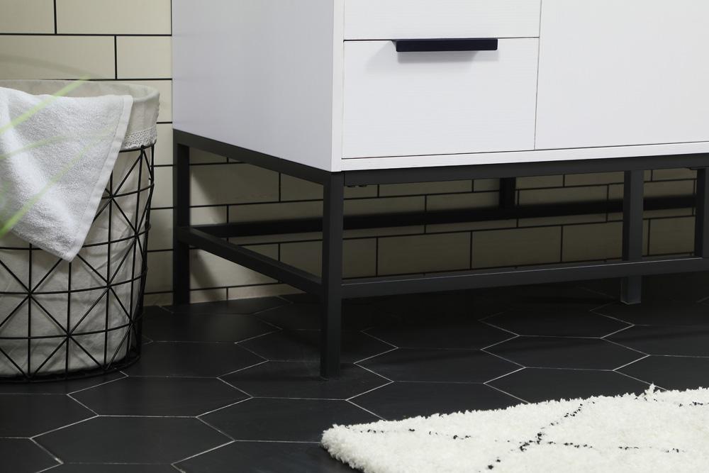 Elegant Furniture & Lighting - Eugene 48 inch Single bathroom vanity in white with backsplash - VF488W48MWH-BS veiw 7