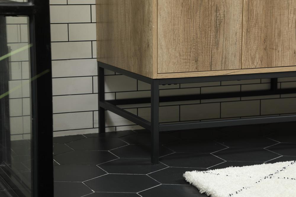Elegant Furniture & Lighting - Eugene 60 inch double bathroom vanity in natural oak - VF48860DNT veiw 7