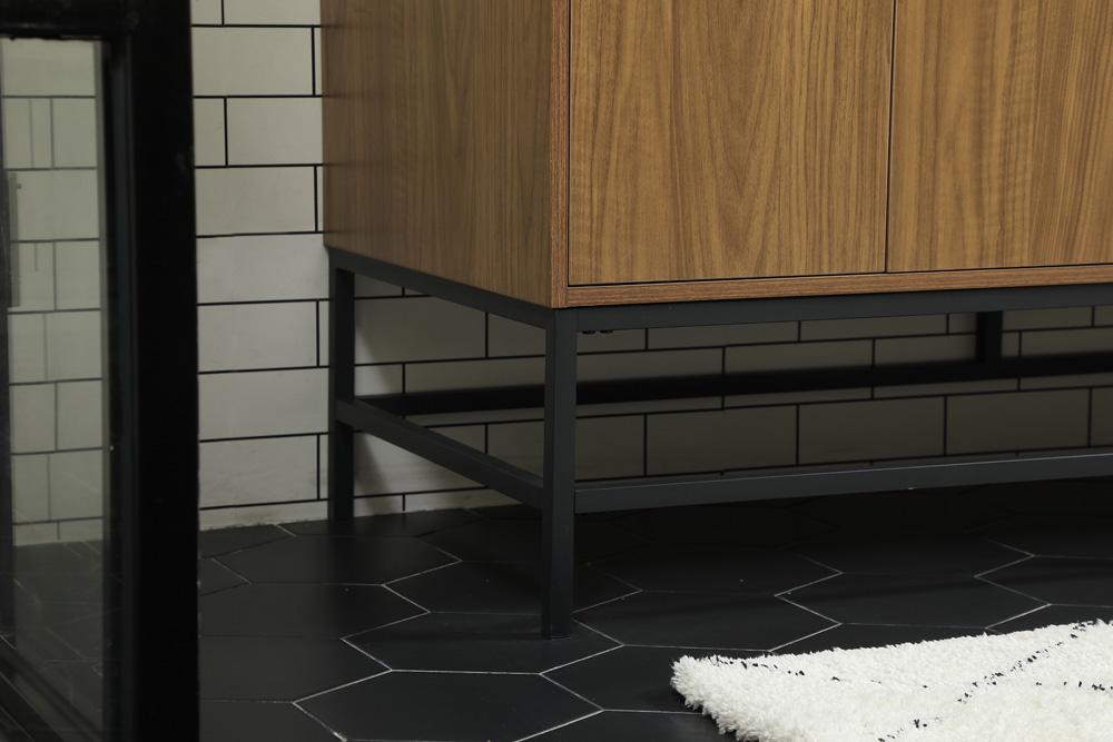 Elegant Furniture & Lighting - Eugene 60 inch double bathroom vanity in walnut brown - VF48860DWB veiw 7