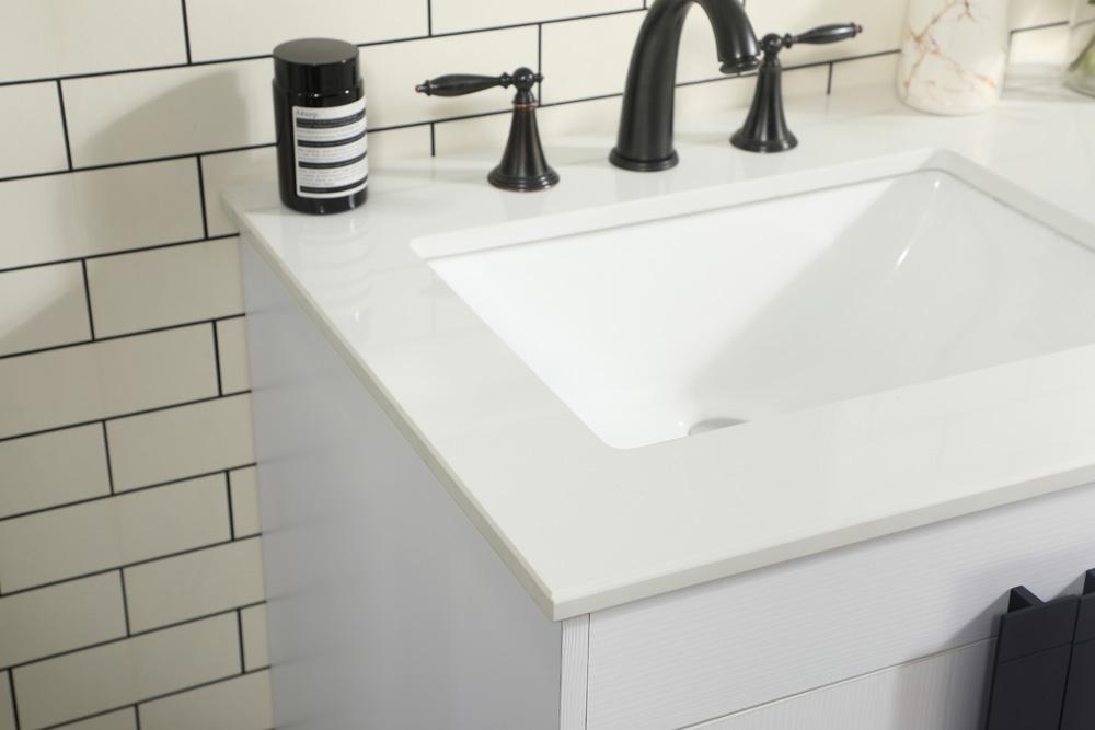 Elegant Furniture & Lighting - Eugene 60 inch double bathroom vanity in white - VF48860DMWH veiw 6