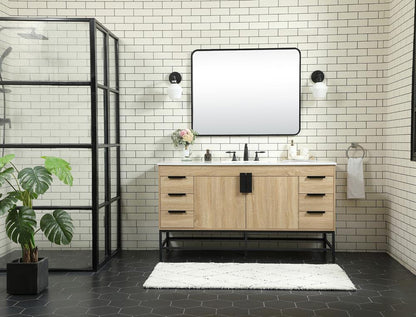 Elegant Furniture & Lighting - Eugene 60 inch Single bathroom vanity in mango wood - VF48860MW veiw 5