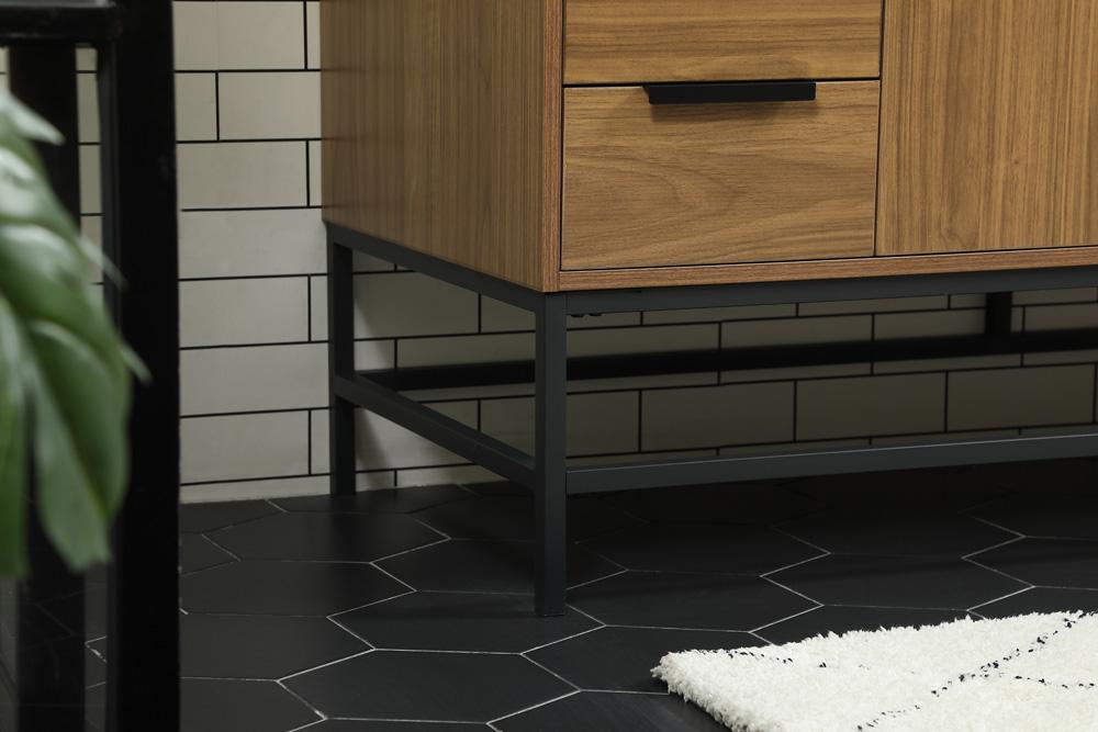Elegant Furniture & Lighting - Eugene 60 inch Single bathroom vanity in walnut brown - VF48860WB veiw 7