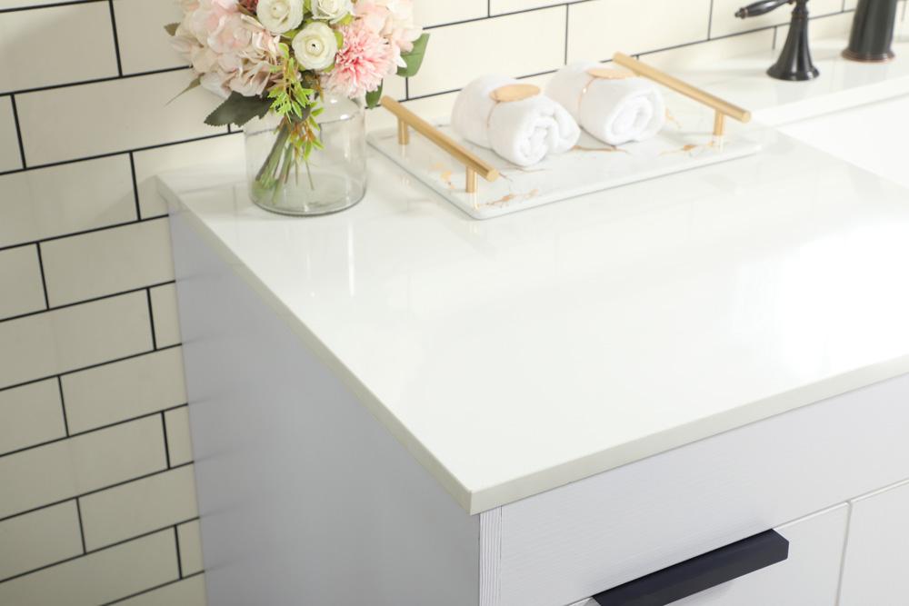 Elegant Furniture & Lighting - Eugene 60 inch Single bathroom vanity in white - VF48860MWH veiw 6