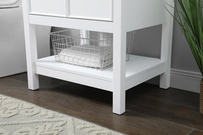 Elegant Furniture & Lighting - Everett 24 Inch SIngle Bathroom Vanity In White - VF26624WH veiw 7