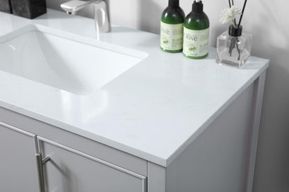 Elegant Furniture & Lighting - Everett 36 Inch SIngle Bathroom Vanity In Grey - VF26636GR veiw 6