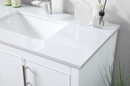 Elegant Furniture & Lighting - Everett 36 Inch SIngle Bathroom Vanity In White - VF26636WH veiw 6