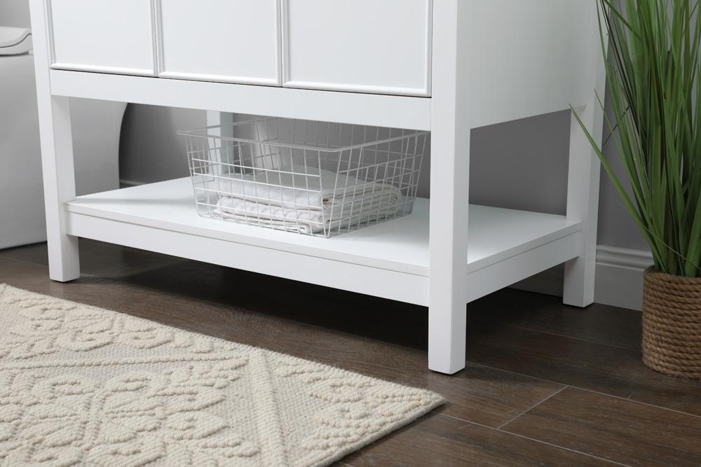 Elegant Furniture & Lighting - Everett 36 Inch SIngle Bathroom Vanity In White - VF26636WH veiw 7