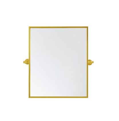 Elegant Furniture & Lighting - Everly Rectangle pivot mirror 24x20 inch in gold - MR6E2024GD veiw 1