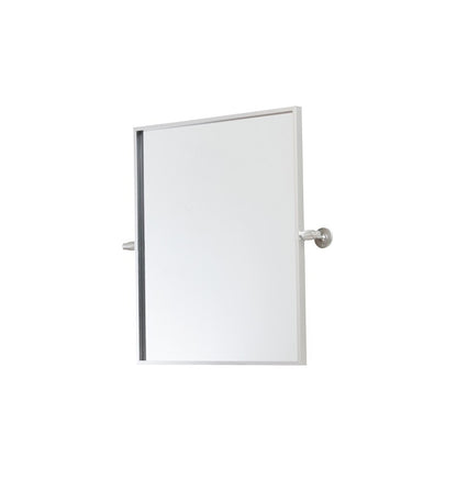 Elegant Furniture & Lighting - Everly Rectangle pivot mirror 24x20 inch in silver - MR6E2024SIL veiw 5