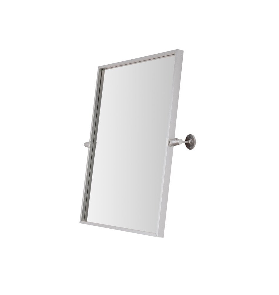 Elegant Furniture & Lighting - Everly Rectangle pivot mirror 24x20 inch in silver - MR6E2024SIL veiw 8