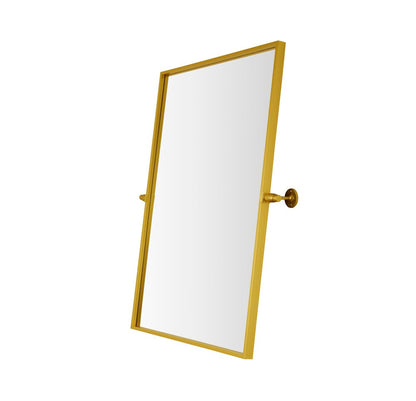 Elegant Furniture & Lighting - Everly Rectangle pivot mirror 24x32 inch in gold - MR6E2432GD veiw 8