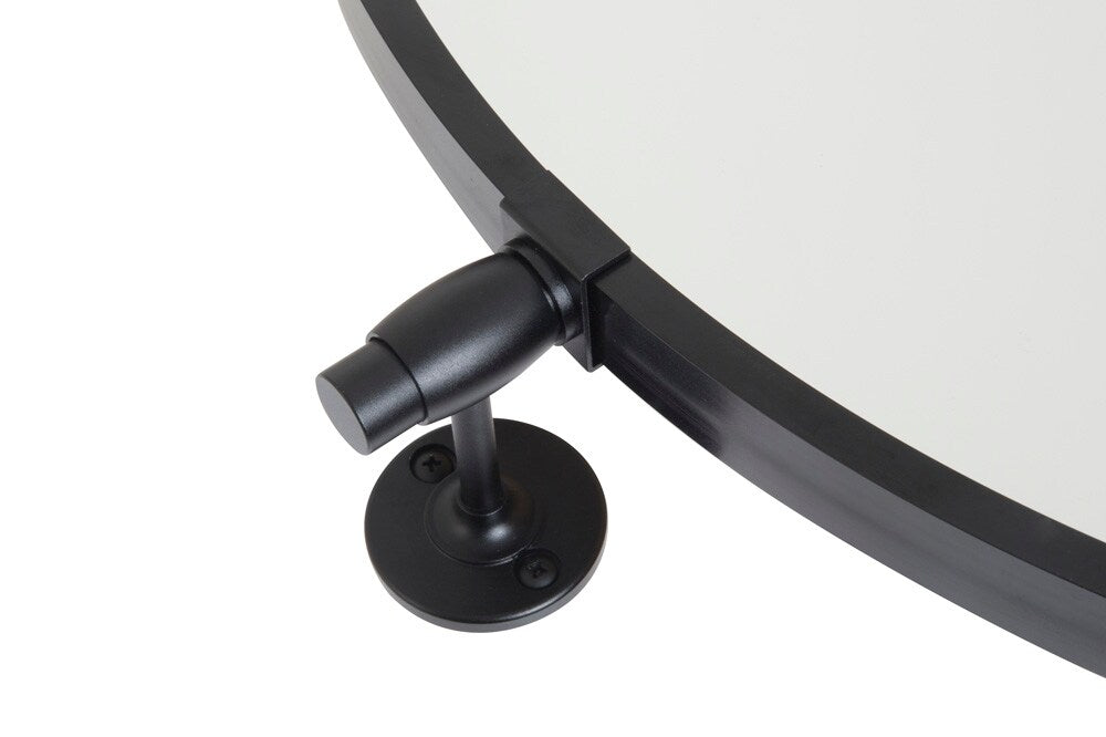Elegant Furniture & Lighting - Everly Round pivot mirror 24 inch in black - MR6B24BLK veiw 4