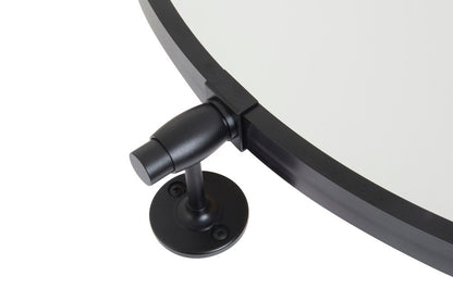Elegant Furniture & Lighting - Everly Round pivot mirror 24 inch in black - MR6B24BLK veiw 4