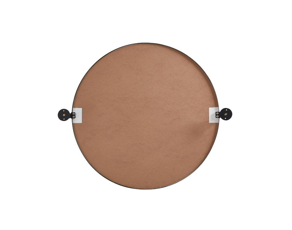 Elegant Furniture & Lighting - Everly Round pivot mirror 24 inch in black - MR6B24BLK veiw 6