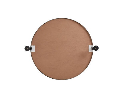 Elegant Furniture & Lighting - Everly Round pivot mirror 24 inch in black - MR6B24BLK veiw 6