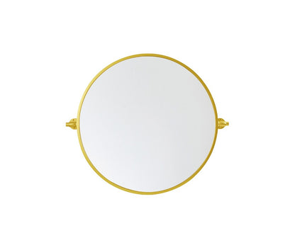 Elegant Furniture & Lighting - Everly Round pivot mirror 24 inch in gold - MR6B24GD veiw 1