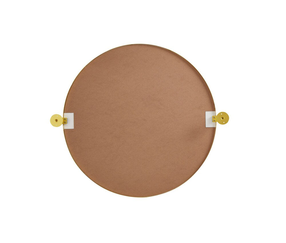 Elegant Furniture & Lighting - Everly Round pivot mirror 24 inch in gold - MR6B24GD veiw 7