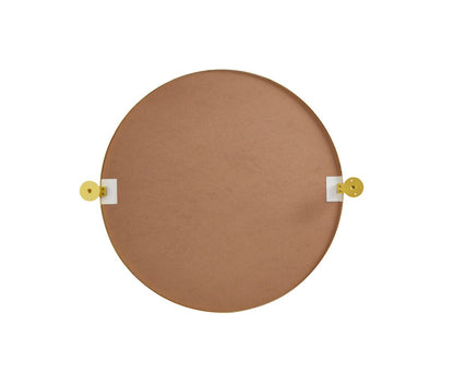 Elegant Furniture & Lighting - Everly Round pivot mirror 24 inch in gold - MR6B24GD veiw 7