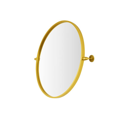 Elegant Furniture & Lighting - Everly Round pivot mirror 24 inch in gold - MR6B24GD veiw 9
