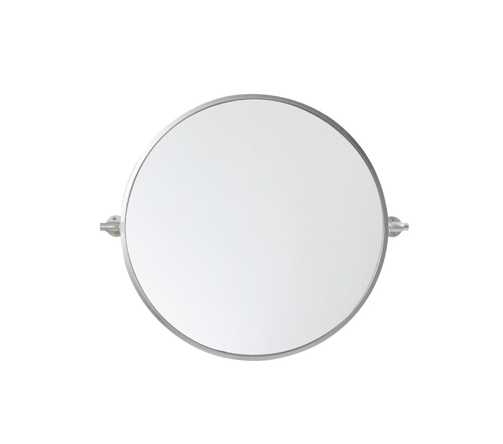 Elegant Furniture & Lighting - Everly Round pivot mirror 24 inch in silver - MR6B24SIL veiw 1