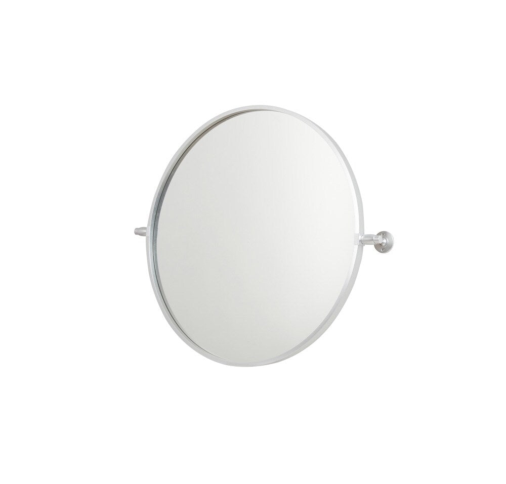 Elegant Furniture & Lighting - Everly Round pivot mirror 24 inch in silver - MR6B24SIL veiw 5
