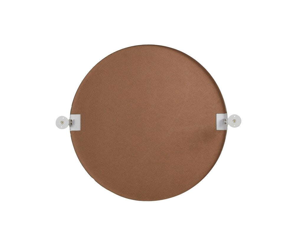 Elegant Furniture & Lighting - Everly Round pivot mirror 24 inch in silver - MR6B24SIL veiw 6