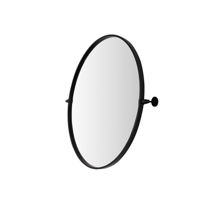 Elegant Furniture & Lighting - Everly Round pivot mirror 30 inch in black - MR6B30BLK veiw 8