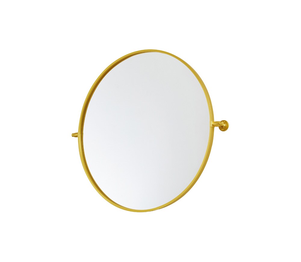 Elegant Furniture & Lighting - Everly Round pivot mirror 30 inch in gold - MR6B30GD veiw 5