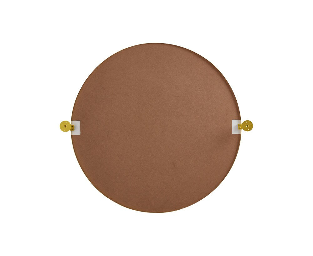 Elegant Furniture & Lighting - Everly Round pivot mirror 30 inch in gold - MR6B30GD veiw 6
