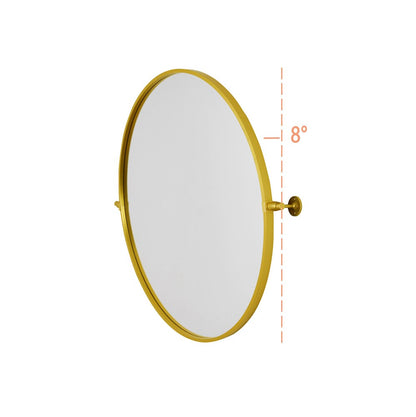 Elegant Furniture & Lighting - Everly Round pivot mirror 30 inch in gold - MR6B30GD veiw 7
