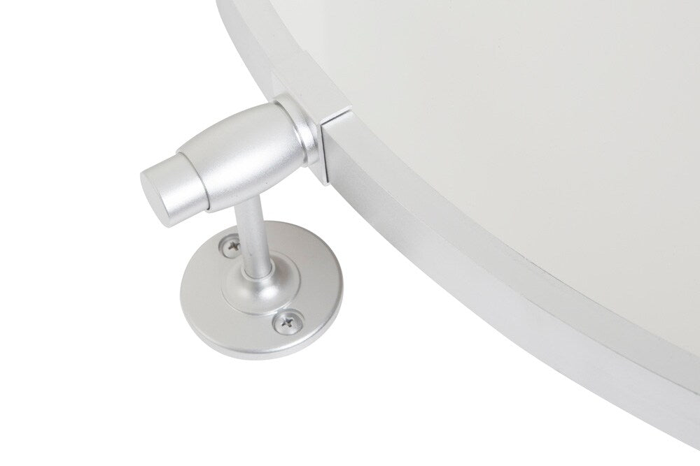 Elegant Furniture & Lighting - Everly Round pivot mirror 30 inch in silver - MR6B30SIL veiw 4