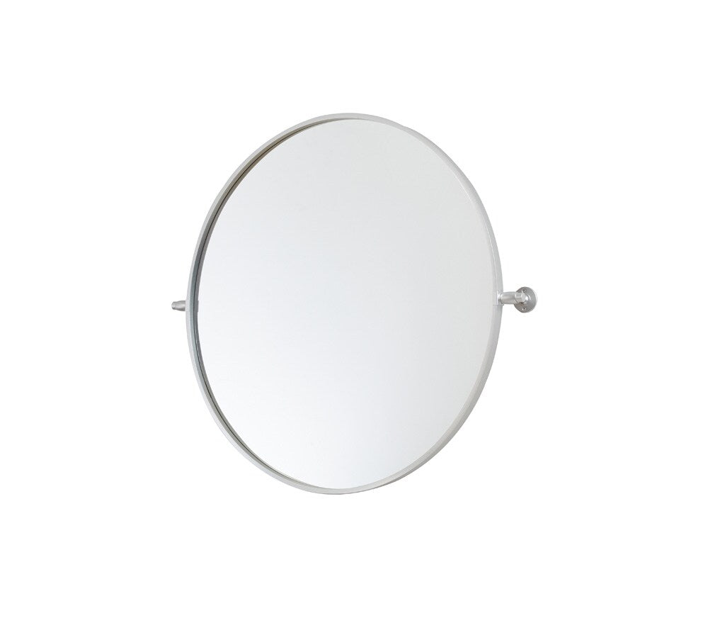 Elegant Furniture & Lighting - Everly Round pivot mirror 30 inch in silver - MR6B30SIL veiw 5