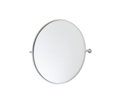 Elegant Furniture & Lighting - Everly Round pivot mirror 30 inch in silver - MR6B30SIL veiw 5