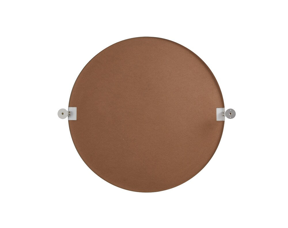 Elegant Furniture & Lighting - Everly Round pivot mirror 30 inch in silver - MR6B30SIL veiw 6