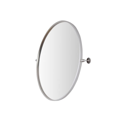Elegant Furniture & Lighting - Everly Round pivot mirror 30 inch in silver - MR6B30SIL veiw 8
