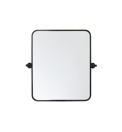 Elegant Furniture & Lighting - Everly Soft corner pivot mirror 20x24 inch in black - MR6A2024BLK veiw 1