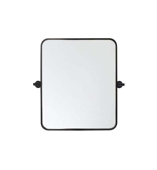 Elegant Furniture & Lighting - Everly Soft corner pivot mirror 20x24 inch in black - MR6A2024BLK veiw 1