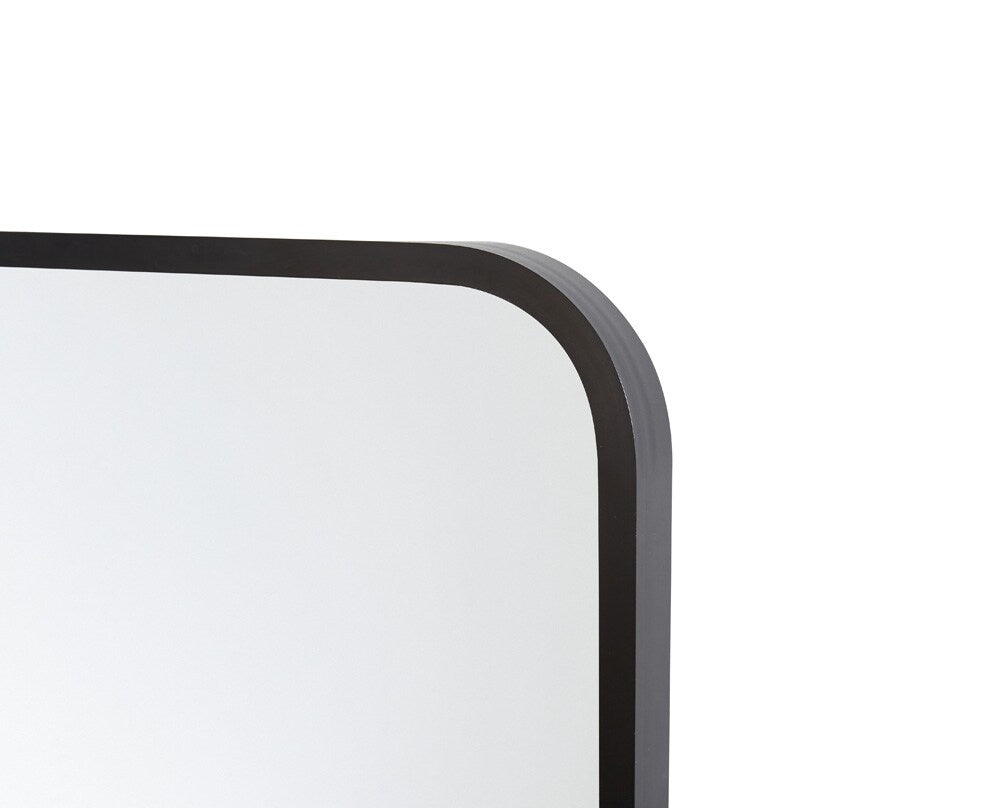 Elegant Furniture & Lighting - Everly Soft corner pivot mirror 20x24 inch in black - MR6A2024BLK veiw 5