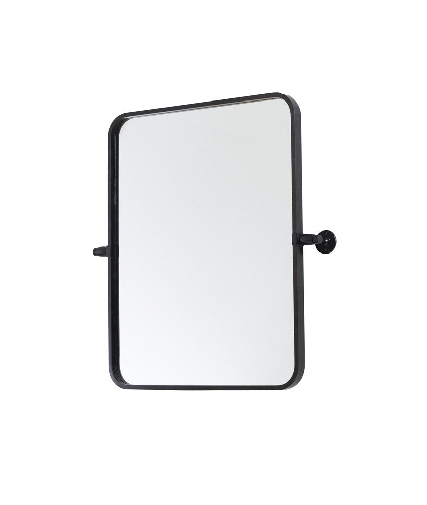 Elegant Furniture & Lighting - Everly Soft corner pivot mirror 20x24 inch in black - MR6A2024BLK veiw 6