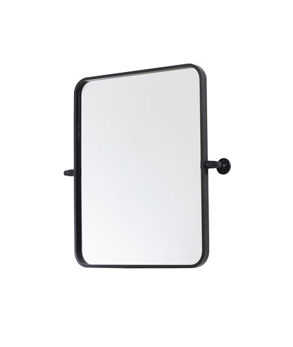 Elegant Furniture & Lighting - Everly Soft corner pivot mirror 20x24 inch in black - MR6A2024BLK veiw 6
