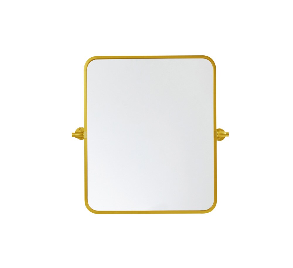Elegant Furniture & Lighting - Everly Soft corner pivot mirror 20x24 inch in gold - MR6A2024GD veiw 1