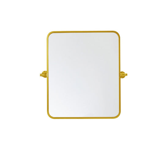 Elegant Furniture & Lighting - Everly Soft corner pivot mirror 20x24 inch in gold - MR6A2024GD veiw 1
