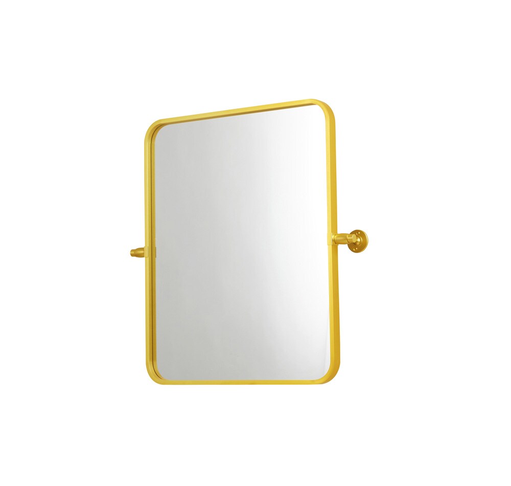 Elegant Furniture & Lighting - Everly Soft corner pivot mirror 20x24 inch in gold - MR6A2024GD veiw 6