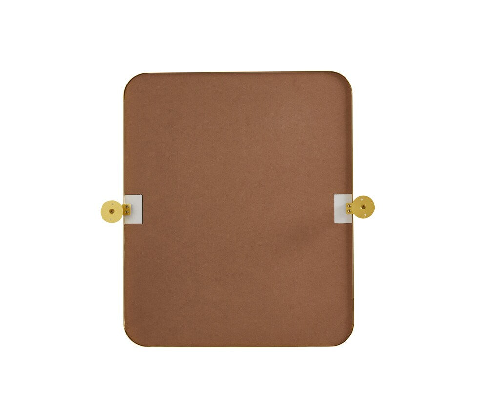 Elegant Furniture & Lighting - Everly Soft corner pivot mirror 20x24 inch in gold - MR6A2024GD veiw 7