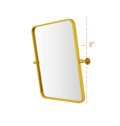 Elegant Furniture & Lighting - Everly Soft corner pivot mirror 20x24 inch in gold - MR6A2024GD veiw 8